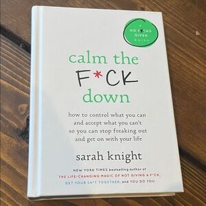 3/$15 Calm the F*ck Down by Sarah Knight - Mini Hardcover